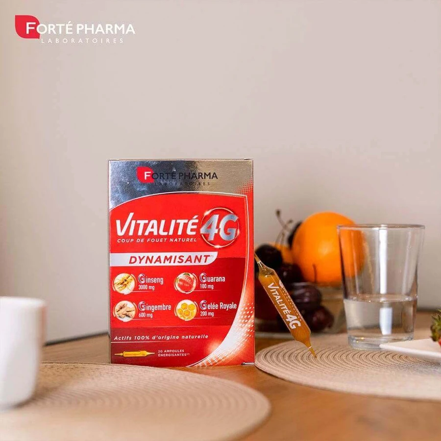 Forté Pharma Vitalité 4G Vitalite Energizing 30 флаконів 20 + 10 ампул пропонуються: ціни та характеристики