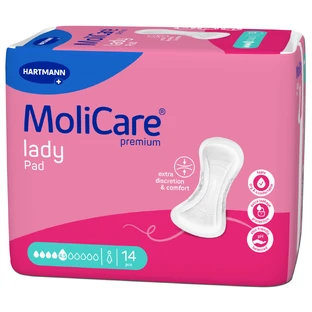 MoliCare Premium Lady Pad, анатомические впитывающие прокладки, 4,5 капли, 14 штук
