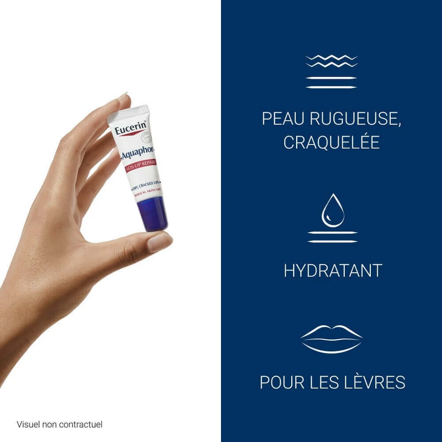 Eucerin Aquaphor SOS Відновлювальний крем для губ 10мл: ціни та характеристики