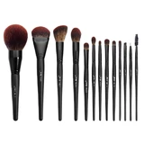 Набір пензлів для макіяжу Jessup Makeup Lover Колекція пензлів для макіяжу Phantom Black, 13 штук
