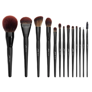 Набір пензлів для макіяжу Jessup Makeup Lover Колекція пензлів для макіяжу Phantom Black, 13 штук