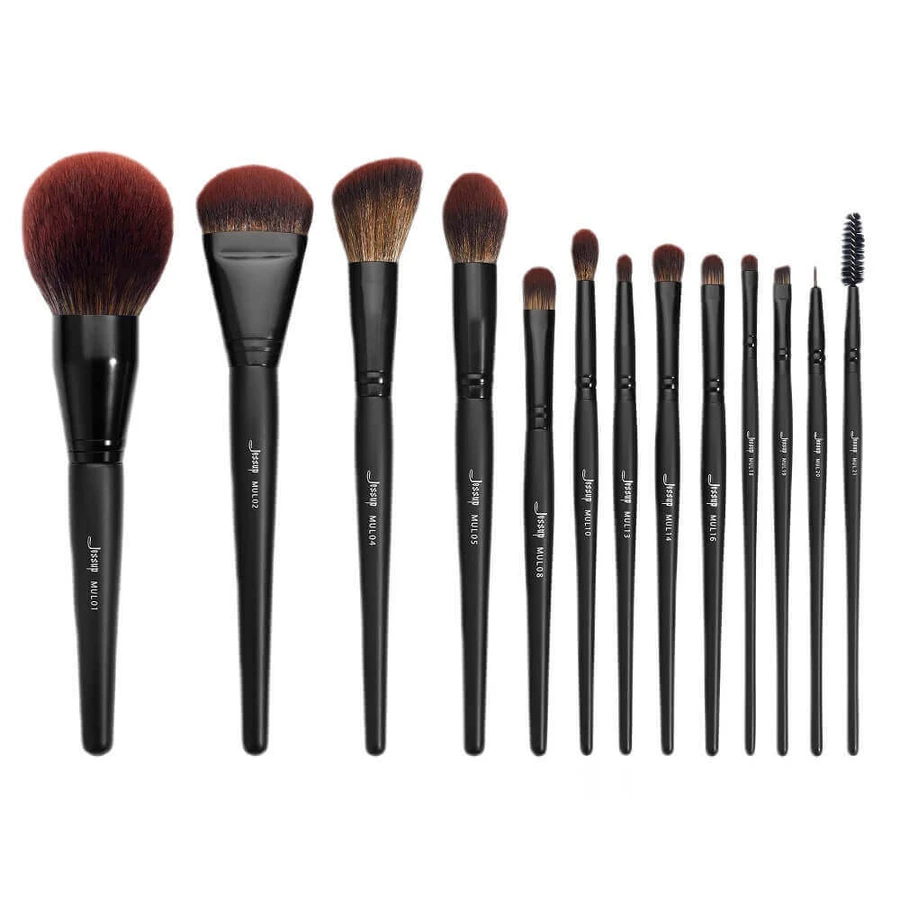 Набір пензлів для макіяжу Jessup Makeup Lover Колекція пензлів для макіяжу Phantom Black, 13 штук: ціни та характеристики