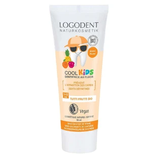 Logona Cool Kids Tutti Frutti фторвмісна зубна паста з гелем 50мл