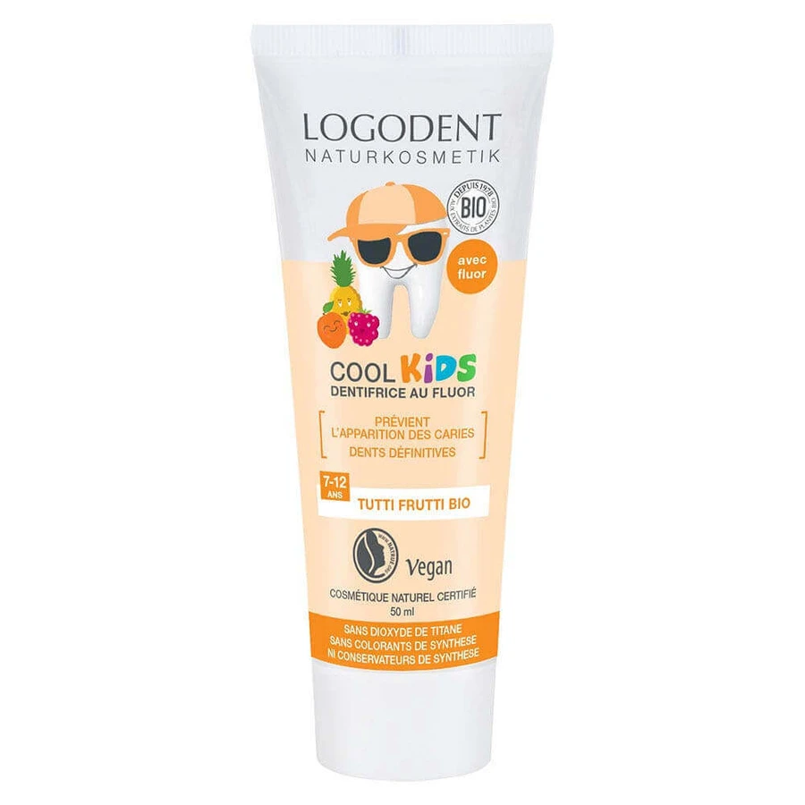 Logona Cool Kids Tutti Frutti фторвмісна зубна паста з гелем 50мл: ціни та характеристики
