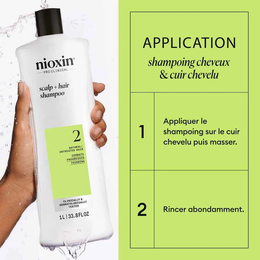 Nioxin System 2 Шампунь против естественного и прогрессирующего выпадения волос 1 л: цены и характеристики