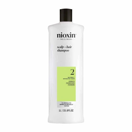 Nioxin System 2 Шампунь против естественного и прогрессирующего выпадения волос 1 л: цены и характеристики
