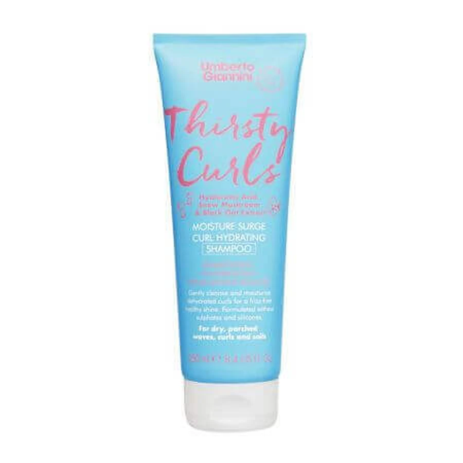 Зволожуючий шампунь для сухого кучерявого волосся Thirsty Curls, 250 мл, Umberto Giannini, Umberto Giannini: ціни та характеристики