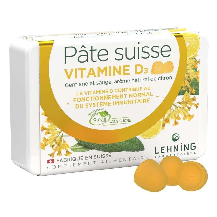 Гумка Lehning Swiss Vitamins D3 x40: ціни та характеристики