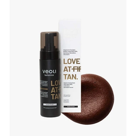 Veoli Botanica Love At First Tan, пінка для експрес-бронзування з веганським ДГК, еритрулозою та екстрактом бурштину, Amber Crush, 200 мл: ціни та характеристики