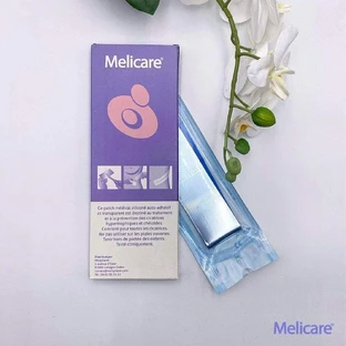 Силіконовий медичний пластир Melicare, збагачений вітаміном Е x3 4x22см