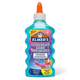 Рідкий клей для блискіток, синій, 177 мл, Elmers
