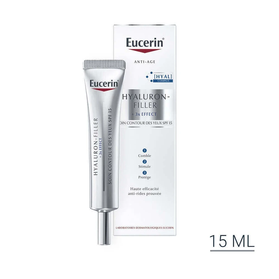 Eucerin Гіалуроновий філлер + антивіковий контур для повік 3х ефекту 15мл: ціни та характеристики