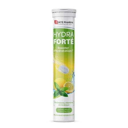 Forté Pharma Hydra Forté Hydration Booster Натуральный вкус лимона и мяты 24 шипучие таблетки: цены и характеристики
