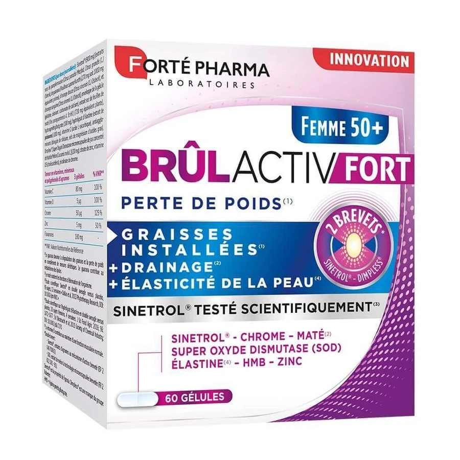 Forté Pharma БрулАктив Форт Жироспалювач для жінок 50 років і старше Сильний 60 капсул: ціни та характеристики