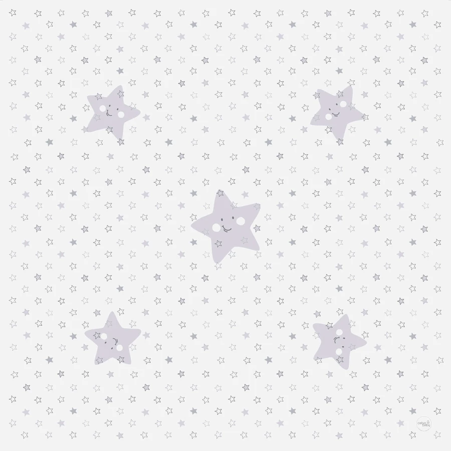 Ceba Baby, защитный коврик, Stars grey, 120 см x 120 см: цены и характеристики