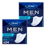Набір Tena Men Active Fit, tălpi anatomice pentru bărbați, Nivel 1, 2 x 24 bucăți: ціни та характеристики