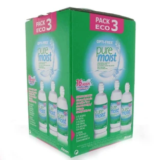 Багатофункціональний дезінфікуючий розчин Alcon Opti-Free Pure Moist 3х300мл