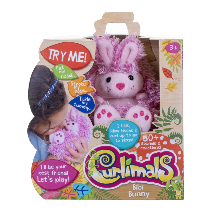Плюс интерактивная игрушка Bibi the Bunny Bunny Curlimals, Золотой медвежонок: цены и характеристики
