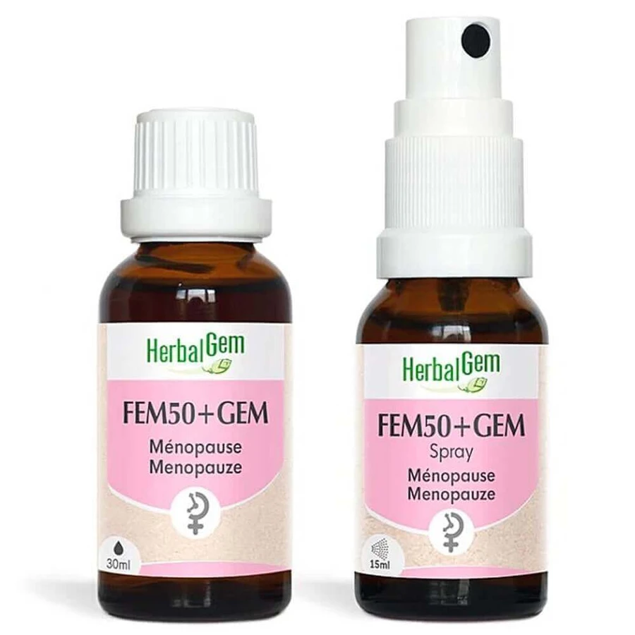 Herbalgem Fem50+ gem Bio при менопаузі розчин оральний 30мл + спрей: ціни та характеристики