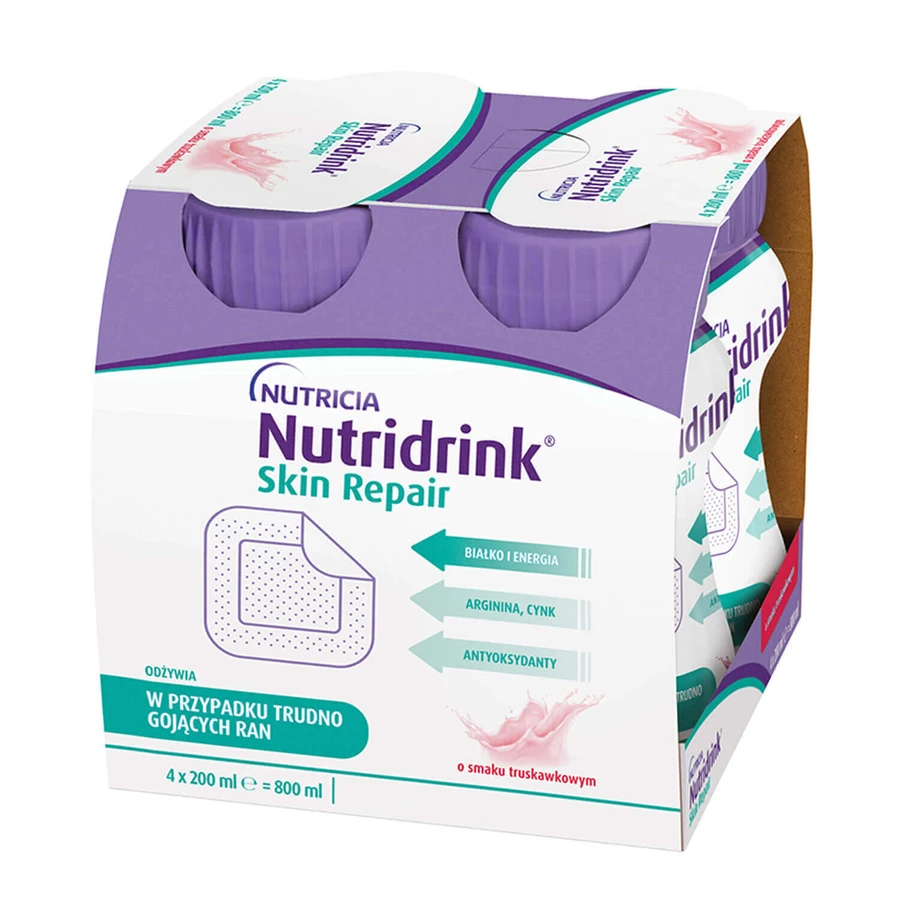 Набор Nutridrink Skin Repair, formulă nutritivă, aromă de căpșuni, 12 x 200 мл + Bioderma Cicabio Restor, cremă, 100 ml gratis: цены и характеристики