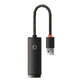 Baseus Lite Series USB Type A - RJ45 LAN гнездо 100 Мбит/с черный (WKQX000001)