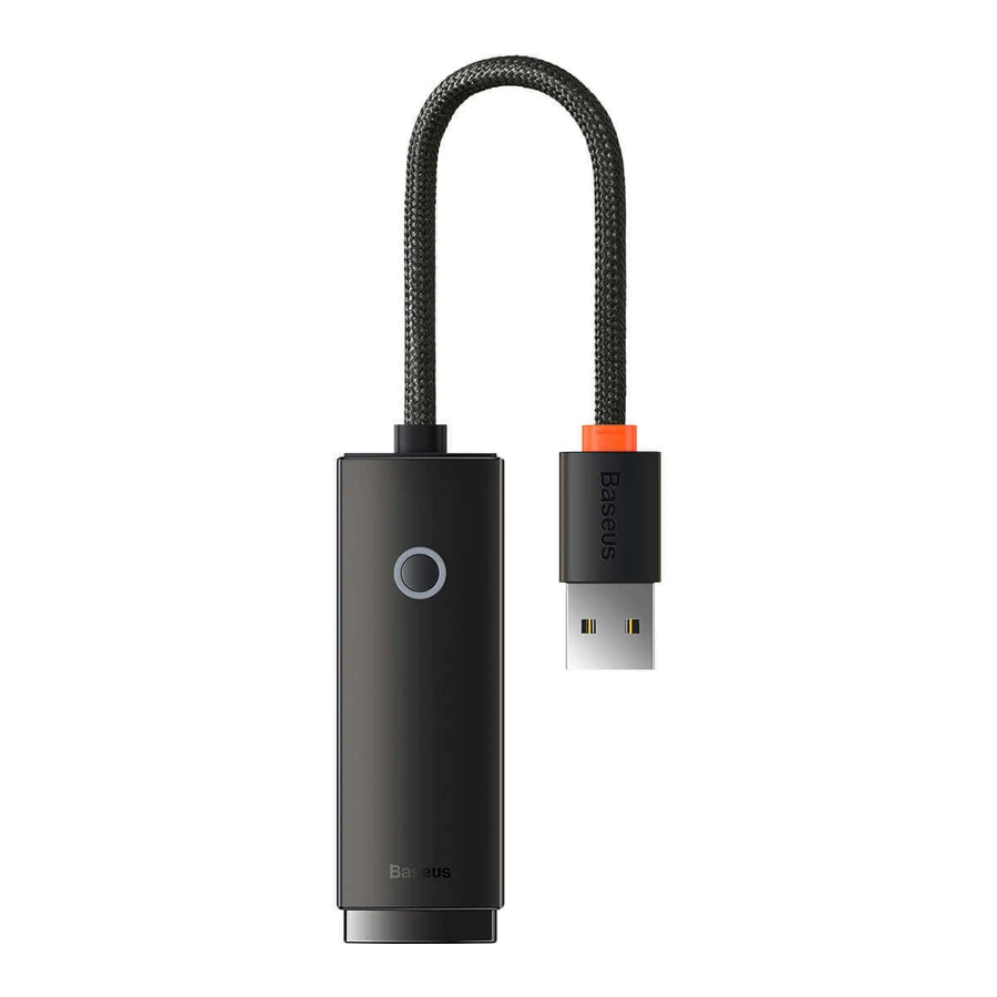 Baseus Lite Series USB Type A - RJ45 LAN гнездо 100 Мбит/с черный (WKQX000001): цены и характеристики