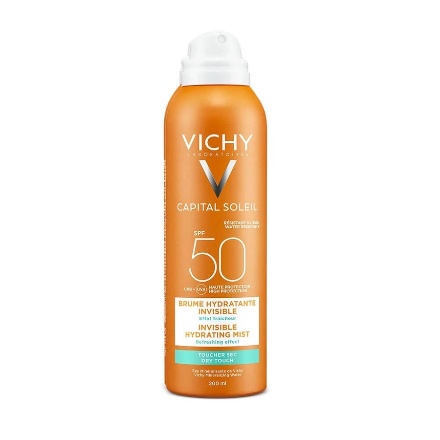 Vichy Capital Soleil Солнцезащитный невидимый увлажняющий спрей Spf50 200 мл: цены и характеристики