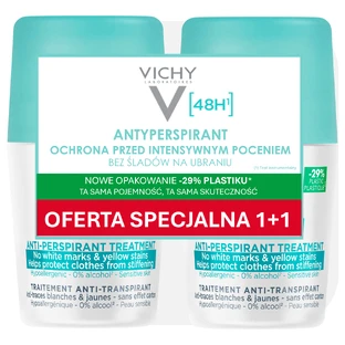 Vichy, антиперспірант-рулон 48 годин, проти плям на одязі, 2 x 50 мл