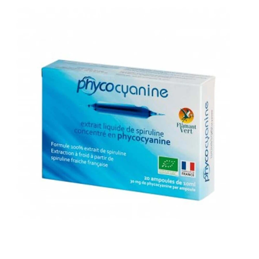 Flamant Vert Spirulina жидкий экстракт фикоцианина 20 ампул: цены и характеристики