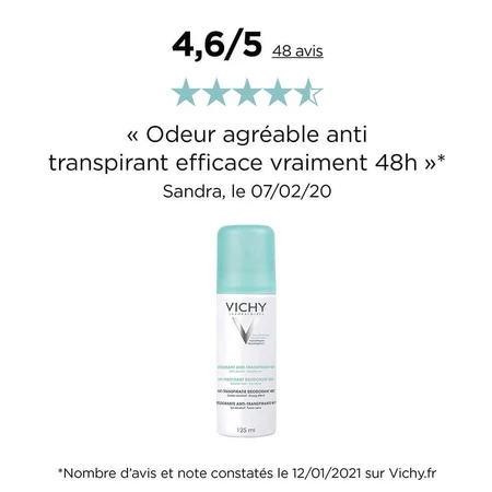 Дезодорант-антиперспірант Vichy 48H Спрей 2х125мл: ціни та характеристики