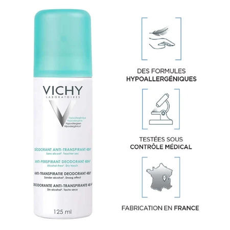Дезодорант-антиперспірант Vichy 48H Спрей 2х125мл: ціни та характеристики