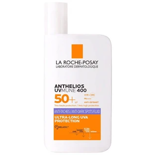 La Roche-Posay Anthelios UVMUNE400, флюїд проти пігментації з меласилом, SPF 50+, 50 мл + косметичка безкоштовно