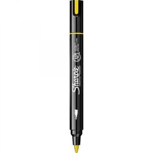 Акриловый маркер с круглым наконечником, желтый, 1 штука, Sharpie