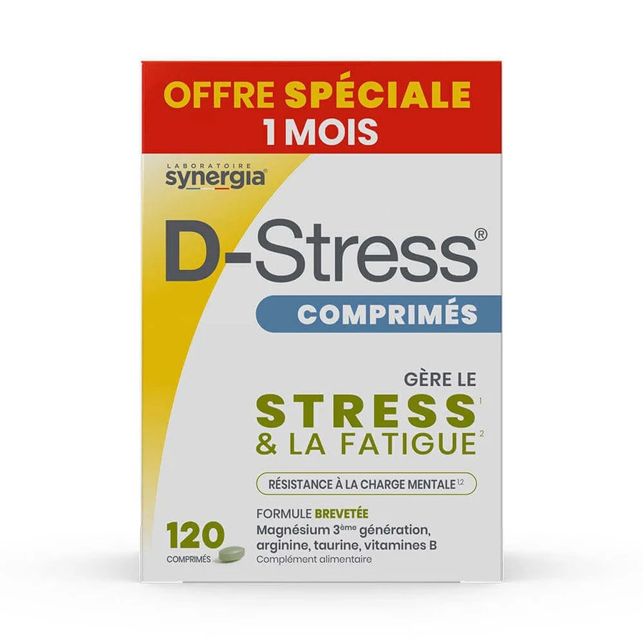 Synergia D-Stress Tablets Eco Pack 120 Tablets 1 Month Synergia Tablets Eco Pack 1 Month 120 Tablets: цены и характеристики