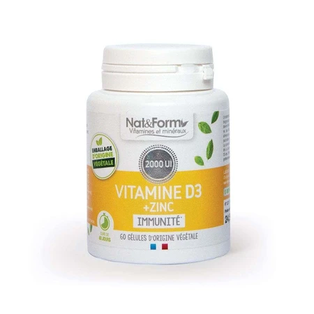 Nat&Form Витамин D3 + витамины для иммунитета 60 капсул: цены и характеристики