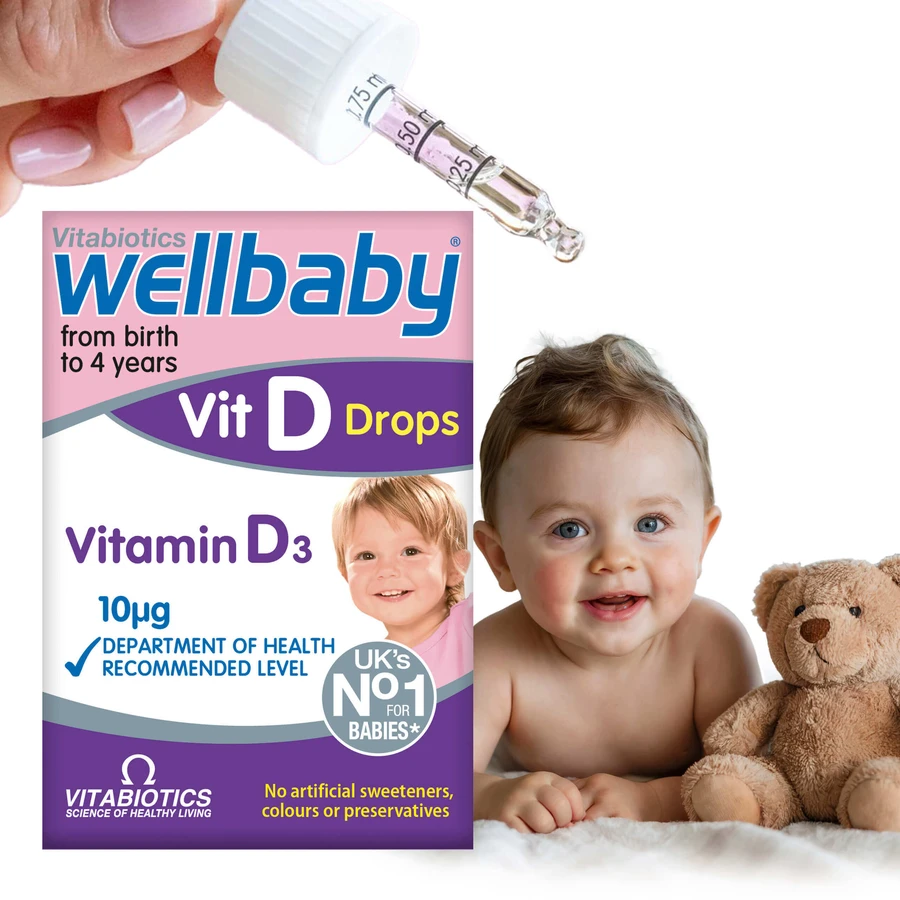 Вітабіотики Wellbaby Краплі вітаміну D, 30 мл: ціни та характеристики
