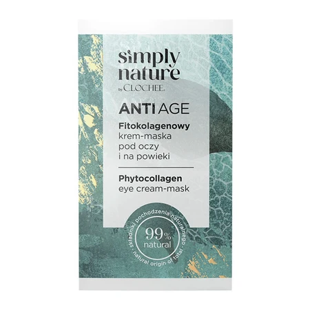 Clochee Simply Nature Anti Age, фітоколагенова крем-маска для повік та шкіри навколо очей, 15 мл: ціни та характеристики