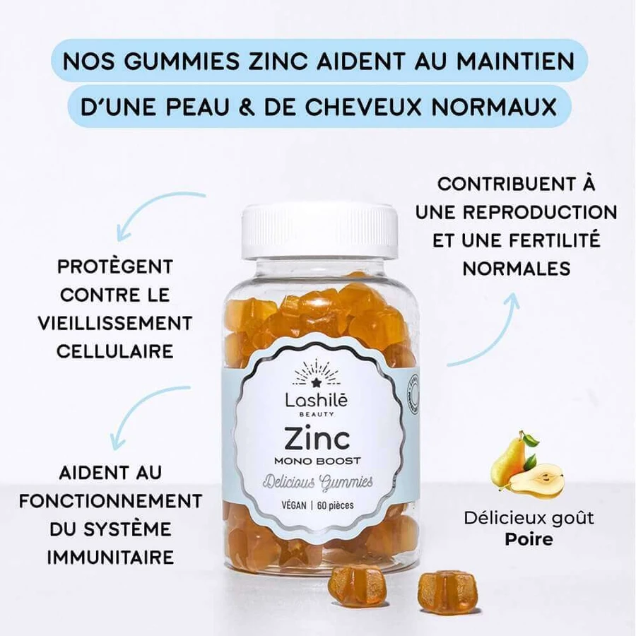 Lashilé Beauty Zinc 60 жевательных конфет: цены и характеристики