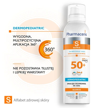 Pharmaceris S, захисна емульсія для немовлят та дітей, SPF 50+, 150 мл + сімейна гра Доббл в подарунок: ціни та характеристики