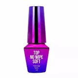 MollyLac Top No Wipe Soft Nail Top Прозорий, 10 г