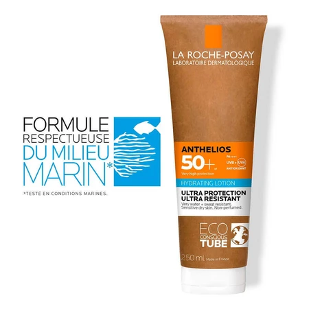 La Roche-Posay Anthelios Увлажняющий лосьон для тела без отдушек SPF50+ экологичный тюбик 250 мл: цены и характеристики