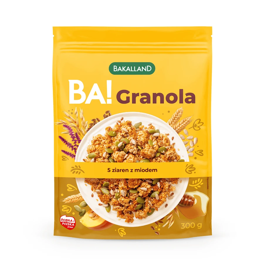 Bakalland BA! Гранола 5 злаков с медом, 300 г: цены и характеристики