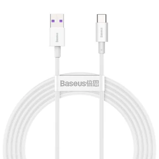 Кабель Baseus Superior USB to USB Type C 66 W 6A 2 m White (CATYS-A02)