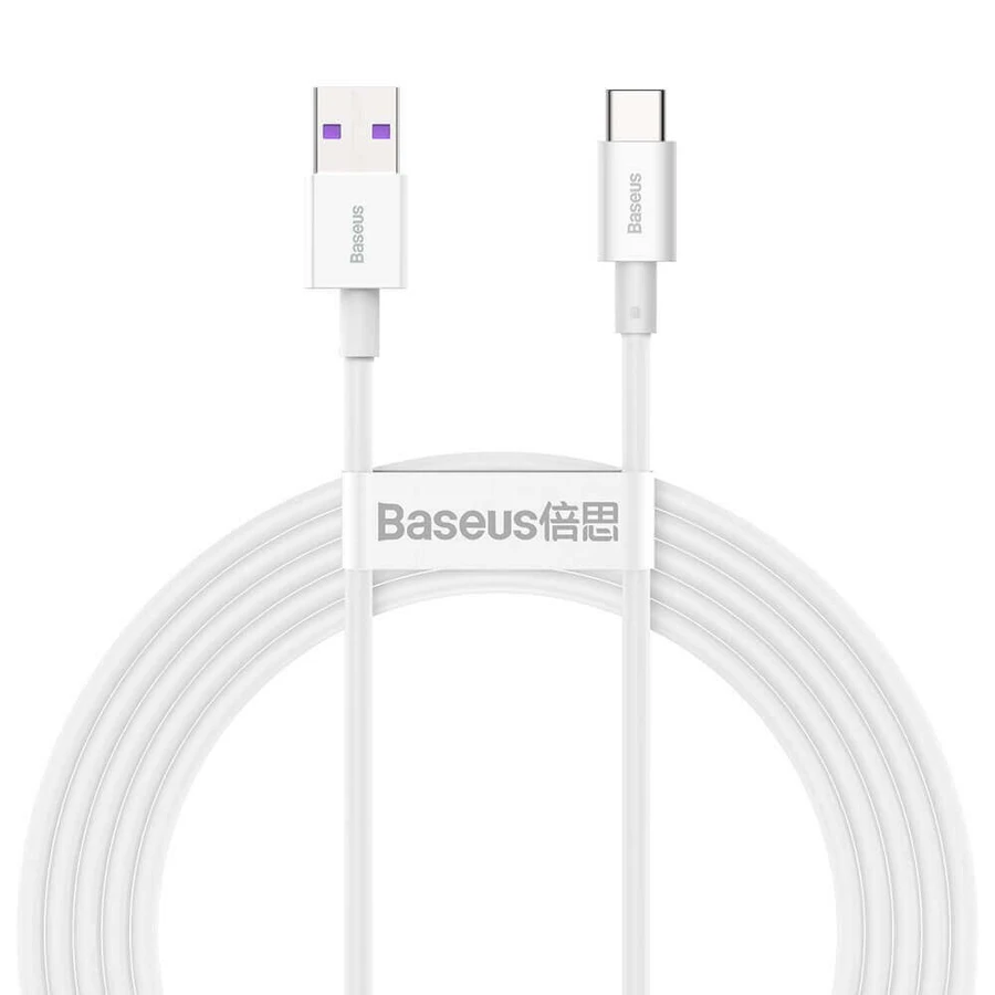 Кабель Baseus Superior USB to USB Type C 66 W 6A 2 m White (CATYS-A02): цены и характеристики
