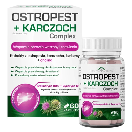 Комплекс расторопша + артишок, 60 капсул: цены и характеристики