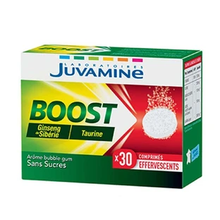 Juvamine Boost Женьшень таурин 30 шипучих таблеток