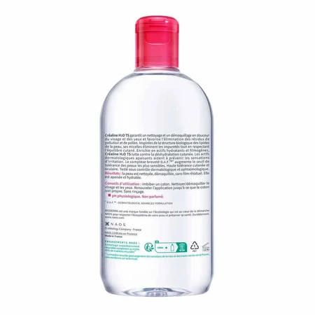 Bioderma Crealine Міцелярна очищуюча вода очищаюча для чутливої або дуже сухої шкіри 500мл: ціни та характеристики