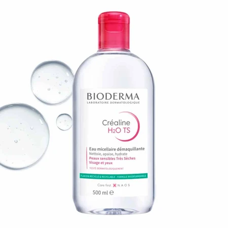 Bioderma Crealine Міцелярна очищуюча вода очищаюча для чутливої або дуже сухої шкіри 500мл: ціни та характеристики