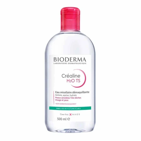Bioderma Crealine Міцелярна очищуюча вода очищаюча для чутливої або дуже сухої шкіри 500мл: ціни та характеристики