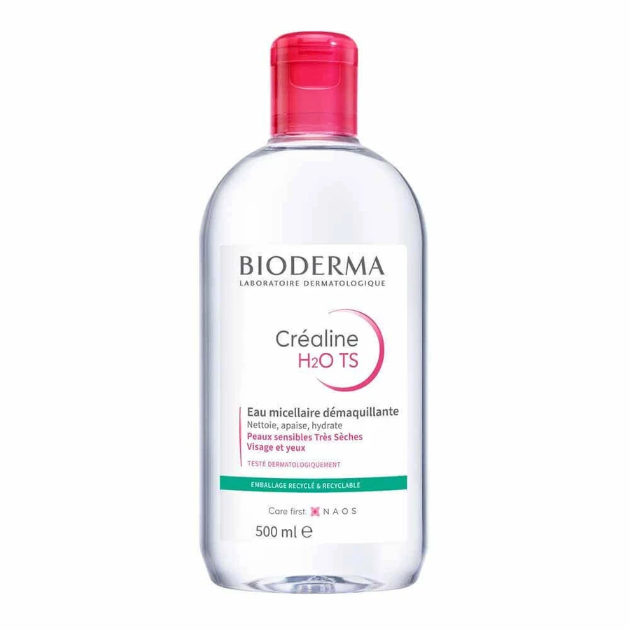 Bioderma Crealine Міцелярна очищуюча вода очищаюча для чутливої або дуже сухої шкіри 500мл: ціни та характеристики